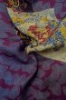 画像12: P0312C 女性用 羽織   シルク（正絹） 深い紫色,  もみじ 【中古】【USED】【リサイクル】 【P0312C】 (12)