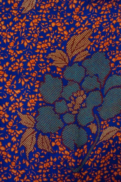 画像3: P0312E 女性用 羽織   シルク（正絹） 鮮やか紫色,  バラ 【中古】【USED】【リサイクル】 ★★☆☆☆【P0312E】 (3)
