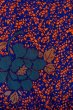 画像4: P0312E 女性用 羽織   シルク（正絹） 鮮やか紫色,  バラ 【中古】【USED】【リサイクル】 ★★☆☆☆【P0312E】 (4)