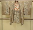 画像1: P0312G 女性用 羽織   シルク（正絹） 灰色がかった茶色,  つた 【中古】【USED】【リサイクル】 ★★☆☆☆【P0312G】 (1)