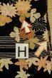 画像21: P0312J 女性用 羽織   シルク（正絹） 黒,  菊 【中古】【USED】【リサイクル】 ★★☆☆☆【P0312J】 (21)
