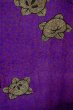 画像3: P0312K 女性用 羽織   シルク（正絹） 鮮やか紫色,  橘 【中古】【USED】【リサイクル】 ★★★☆☆【P0312K】 (3)
