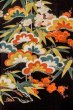 画像7: P0312O 女性用 振袖   シルク（正絹） 黒,  梅 【中古】【USED】【リサイクル】 ★★☆☆☆【P0312O】 (7)
