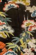 画像8: P0312O 女性用 振袖   シルク（正絹） 黒,  梅 【中古】【USED】【リサイクル】 ★★☆☆☆【P0312O】 (8)
