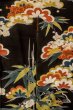 画像10: P0312O 女性用 振袖   シルク（正絹） 黒,  梅 【中古】【USED】【リサイクル】 ★★☆☆☆【P0312O】 (10)