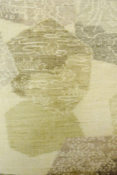 画像6: P0408B 女性用 紬   シルク（正絹） アイボリー,  流水 【中古】【USED】【リサイクル】 ★★★☆☆【P0408B】 (6)