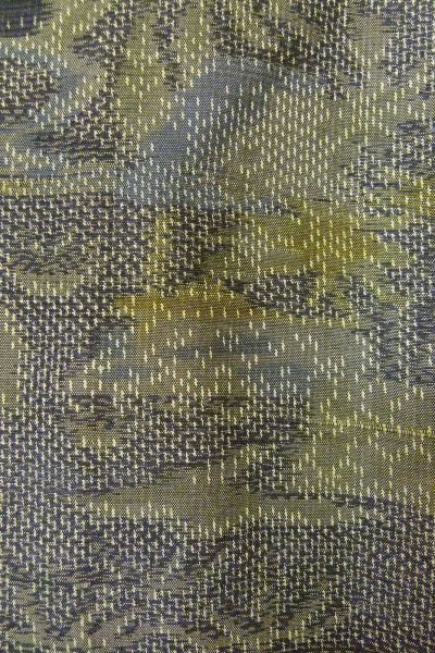 画像6: P0408C 女性用 紬   シルク（正絹） 灰色,  花 【中古】【USED】【リサイクル】 ★★★★☆【P0408C】 (6)