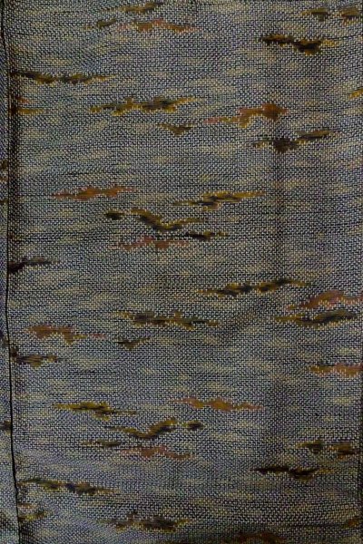画像3: P0408E 女性用 紬   シルク（正絹） 黒,  抽象的模様 【中古】【USED】【リサイクル】 ★★★☆☆【P0408E】 (3)