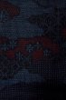 画像5: P0408K 女性用 紬   シルク（正絹） 紺,  花 【中古】【USED】【リサイクル】 ★★★★☆【P0408K】 (5)