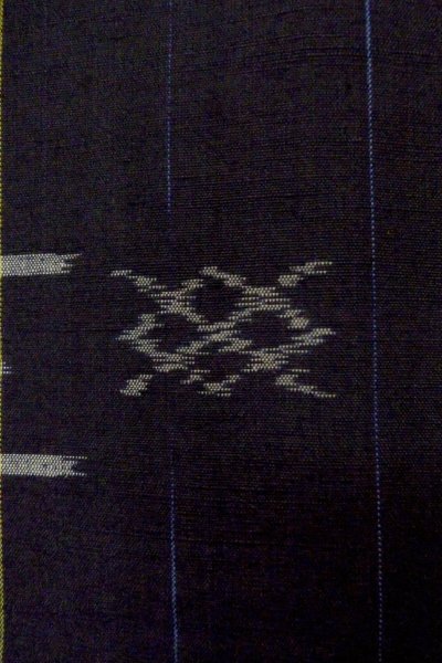 画像7: P0408R 女性用 紬  琉球紬  シルク（正絹） 深い藍,  もみじ 【中古】【USED】【リサイクル】 ★★★★★【P0408R】 (7)