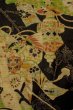 画像4: P0408S 女性用 紬   シルク（正絹） 黒,  桐 【中古】【USED】【リサイクル】 ★★★★☆【P0408S】 (4)