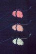 画像5: P0408Y 女性用 紬   シルク（正絹） 深い紺,  蝶々 【中古】【USED】【リサイクル】 ★★★☆☆【P0408Y】 (5)