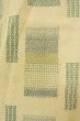 画像5: P0409B 女性用 織  塩沢紬  シルク（正絹） 薄いアイボリー,  四角 【中古】【USED】【リサイクル】 ★★★☆☆【P0409B】 (5)