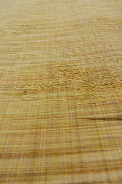 画像10: P0409C 女性用 紬   シルク（正絹） 紫み茶色,  抽象的模様 【中古】【USED】【リサイクル】 ★★★☆☆【P0409C】 (10)