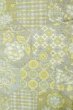 画像4: P0409D 女性用 紬  十日町紬  シルク（正絹） 淡い青緑色,  花 【中古】【USED】【リサイクル】 ★★☆☆☆【P0409D】 (4)