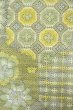 画像6: P0409D 女性用 紬  十日町紬  シルク（正絹） 淡い青緑色,  花 【中古】【USED】【リサイクル】 ★★☆☆☆【P0409D】 (6)