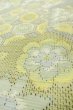 画像8: P0409D 女性用 紬  十日町紬  シルク（正絹） 淡い青緑色,  花 【中古】【USED】【リサイクル】 ★★☆☆☆【P0409D】 (8)