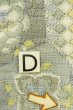 画像17: P0409D 女性用 紬  十日町紬  シルク（正絹） 淡い青緑色,  花 【中古】【USED】【リサイクル】 ★★☆☆☆【P0409D】 (17)