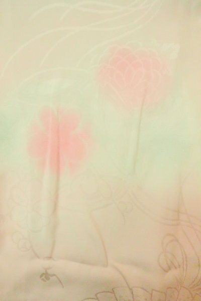 画像3: P0421A 女性用 襦袢   シルク（正絹） 淡い桃色,  ぼかし 【中古】【USED】【リサイクル】 ★★☆☆☆【P0421A】 (3)