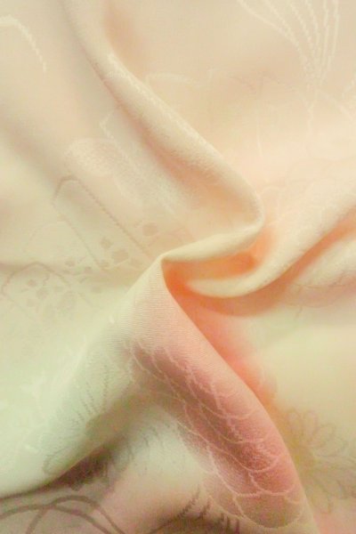 画像12: P0421A 女性用 襦袢   シルク（正絹） 淡い桃色,  ぼかし 【中古】【USED】【リサイクル】 ★★☆☆☆【P0421A】 (12)