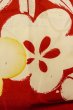 画像7: P0421C 女性用 襦袢   シルク（正絹） 赤色,  梅 【中古】【USED】【リサイクル】 ★★☆☆☆【P0421C】 (7)