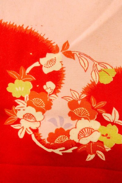画像7: P0421E 女性用 襦袢   シルク（正絹） 薄い桃色,  桜 【中古】【USED】【リサイクル】 ★★☆☆☆【P0421E】 (7)