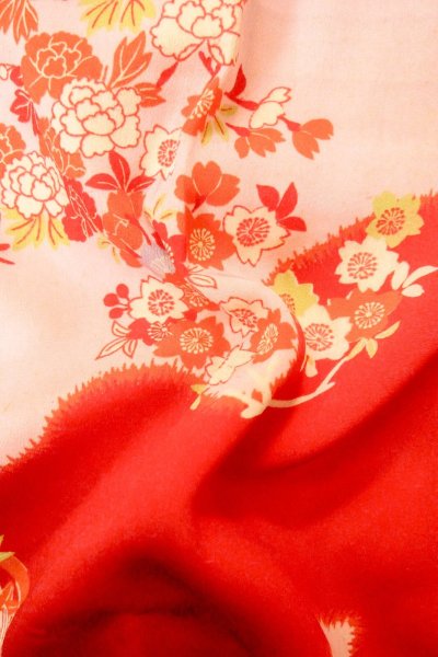 画像11: P0421E 女性用 襦袢   シルク（正絹） 薄い桃色,  桜 【中古】【USED】【リサイクル】 ★★☆☆☆【P0421E】 (11)