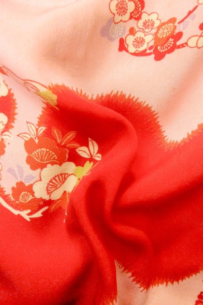 画像12: P0421E 女性用 襦袢   シルク（正絹） 薄い桃色,  桜 【中古】【USED】【リサイクル】 ★★☆☆☆【P0421E】 (12)
