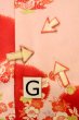 画像20: P0421E 女性用 襦袢   シルク（正絹） 薄い桃色,  桜 【中古】【USED】【リサイクル】 ★★☆☆☆【P0421E】 (20)