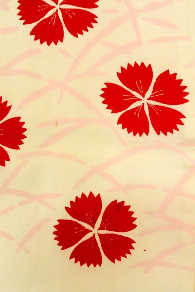 画像7: P0421F 女性用 襦袢   シルク（正絹） 淡い桃色,  芝草 【中古】【USED】【リサイクル】 ★☆☆☆☆【P0421F】 (7)
