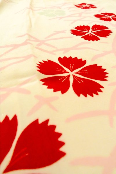 画像9: P0421F 女性用 襦袢   シルク（正絹） 淡い桃色,  芝草 【中古】【USED】【リサイクル】 ★☆☆☆☆【P0421F】 (9)
