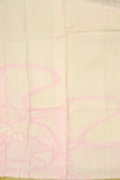画像3: P0421H 女性用 襦袢   シルク（正絹） 淡い桃色,  抽象的模様 【中古】【USED】【リサイクル】 ★★☆☆☆【P0421H】 (3)