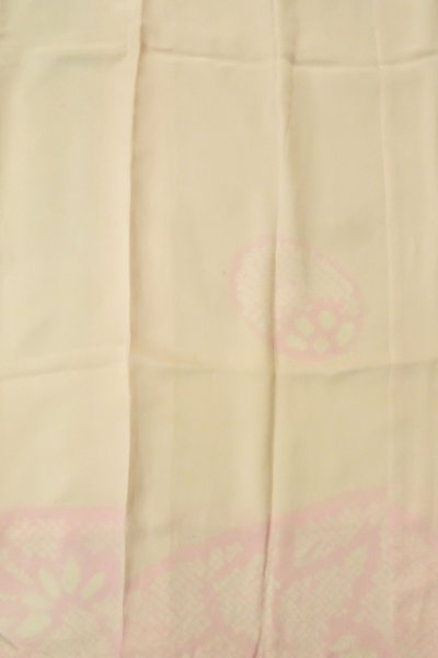 画像4: P0421H 女性用 襦袢   シルク（正絹） 淡い桃色,  抽象的模様 【中古】【USED】【リサイクル】 ★★☆☆☆【P0421H】 (4)