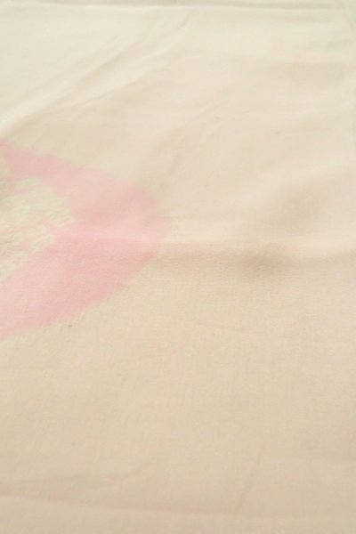 画像8: P0421H 女性用 襦袢   シルク（正絹） 淡い桃色,  抽象的模様 【中古】【USED】【リサイクル】 ★★☆☆☆【P0421H】 (8)