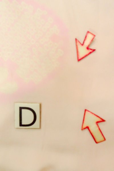 画像17: P0421H 女性用 襦袢   シルク（正絹） 淡い桃色,  抽象的模様 【中古】【USED】【リサイクル】 ★★☆☆☆【P0421H】 (17)