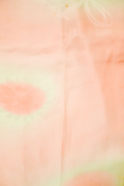 画像4: P0421L 女性用 襦袢   シルク（正絹） 淡い桃色,  ぼかし 【中古】【USED】【リサイクル】 ★★☆☆☆【P0421L】 (4)
