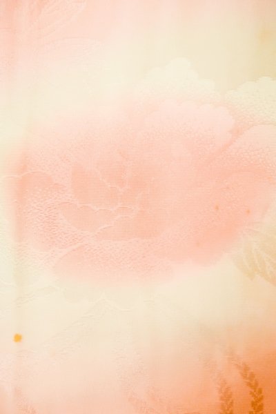 画像6: P0421L 女性用 襦袢   シルク（正絹） 淡い桃色,  ぼかし 【中古】【USED】【リサイクル】 ★★☆☆☆【P0421L】 (6)