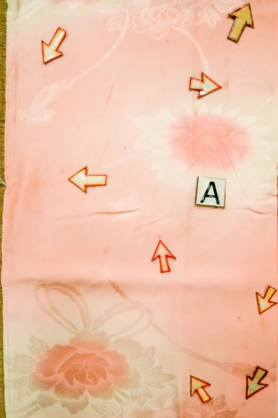 画像14: P0421L 女性用 襦袢   シルク（正絹） 淡い桃色,  ぼかし 【中古】【USED】【リサイクル】 ★★☆☆☆【P0421L】 (14)