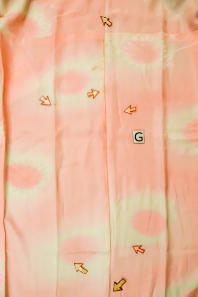 画像20: P0421L 女性用 襦袢   シルク（正絹） 淡い桃色,  ぼかし 【中古】【USED】【リサイクル】 ★★☆☆☆【P0421L】 (20)
