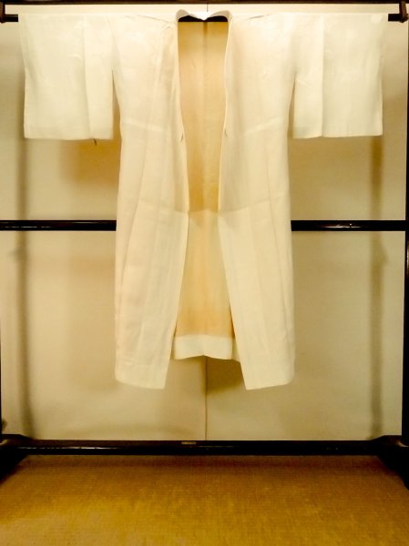 画像1: P0421M 女性用 襦袢   シルク（正絹） 白,  【中古】【USED】【リサイクル】 ★☆☆☆☆【P0421M】 (1)