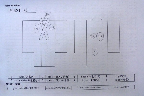 画像13: P0421O 女性用 襦袢   シルク（正絹） 淡い桃色,  ぼかし 【中古】【USED】【リサイクル】 ★★★☆☆【P0421O】 (13)