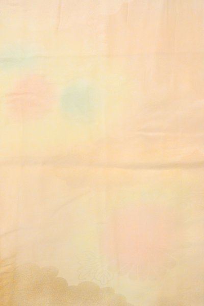 画像4: P0421P 女性用 襦袢   シルク（正絹） 淡い桃色,  ぼかし 【中古】【USED】【リサイクル】 ★★☆☆☆【P0421P】 (4)