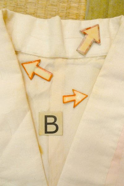 画像15: P0421P 女性用 襦袢   シルク（正絹） 淡い桃色,  ぼかし 【中古】【USED】【リサイクル】 ★★☆☆☆【P0421P】 (15)