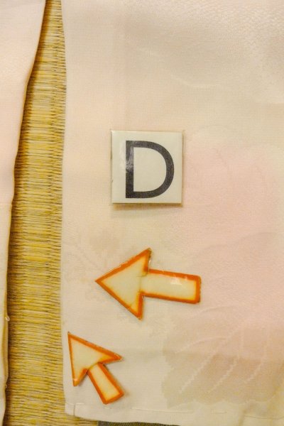 画像17: P0421P 女性用 襦袢   シルク（正絹） 淡い桃色,  ぼかし 【中古】【USED】【リサイクル】 ★★☆☆☆【P0421P】 (17)