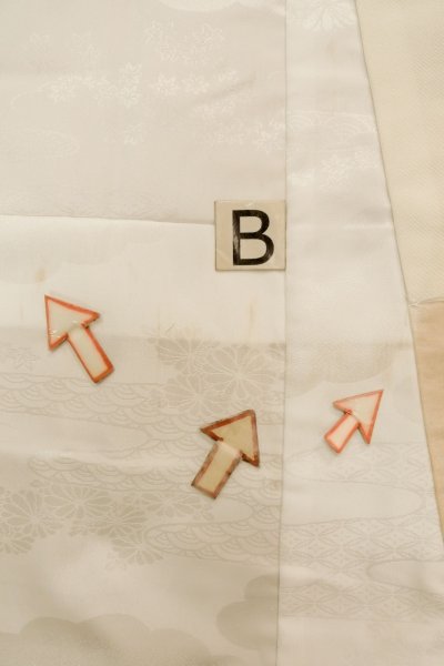 画像15: P0421S 女性用 襦袢   化繊 白,  【中古】【USED】【リサイクル】 ★★☆☆☆【P0421S】 (15)