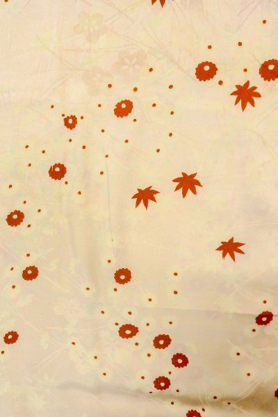 画像3: P0421Z 女性用 襦袢   シルク（正絹） 淡い桃色,  菊 【中古】【USED】【リサイクル】 ★★☆☆☆【P0421Z】 (3)