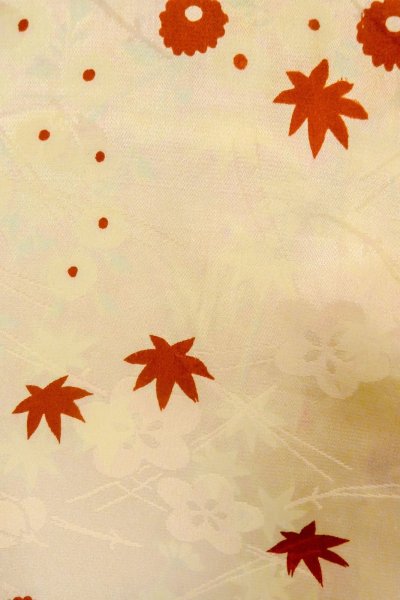 画像6: P0421Z 女性用 襦袢   シルク（正絹） 淡い桃色,  菊 【中古】【USED】【リサイクル】 ★★☆☆☆【P0421Z】 (6)