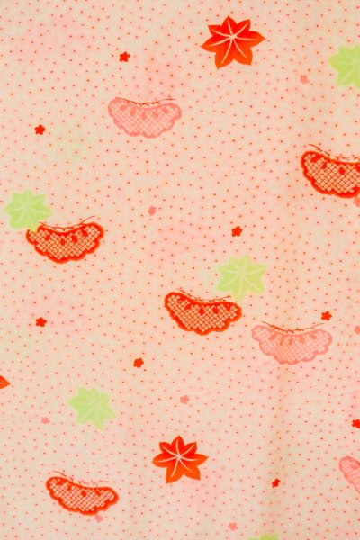 画像4: P0422B 女性用 襦袢   モスリン 淡い桃色,  桜 【中古】【USED】【リサイクル】 ★★★☆☆【P0422B】 (4)