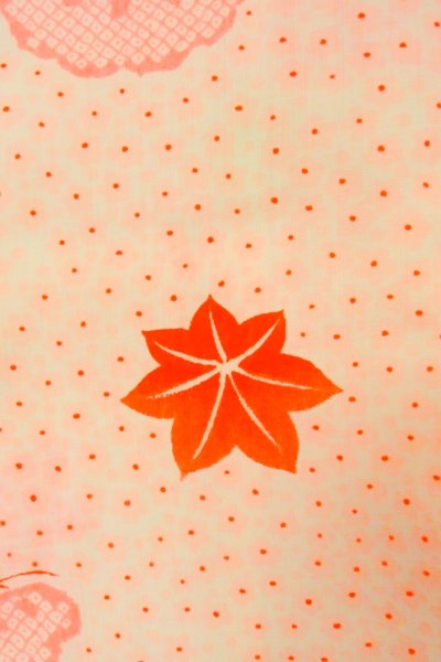 画像5: P0422B 女性用 襦袢   モスリン 淡い桃色,  桜 【中古】【USED】【リサイクル】 ★★★☆☆【P0422B】 (5)