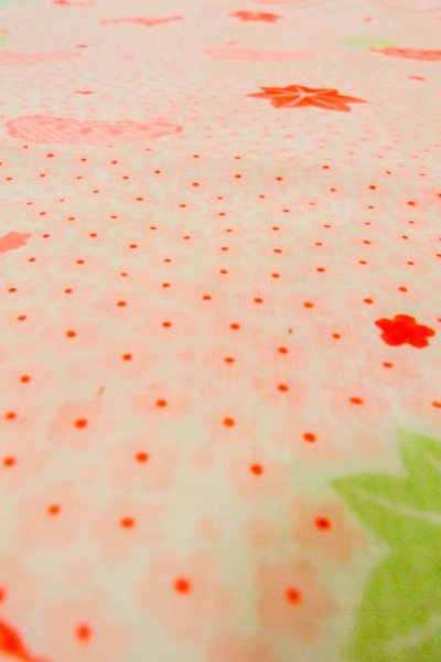 画像10: P0422B 女性用 襦袢   モスリン 淡い桃色,  桜 【中古】【USED】【リサイクル】 ★★★☆☆【P0422B】 (10)
